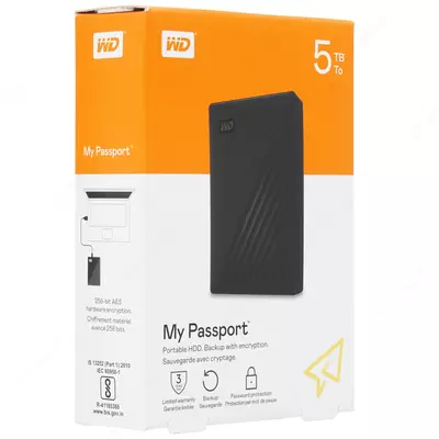Внешний жесткий диск HDD WD My Passport 5ТБ