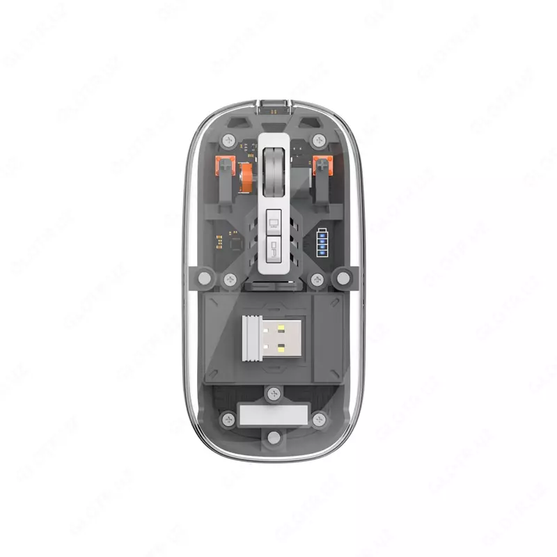Беспроводная мышь Wiwu WM105 Crystal Wireless Mouse RGB- подсветка