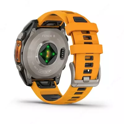  aqlli soati Garmin Fenix ​​8 – 47 mm AMOLED Sapphire Orange/Black - 