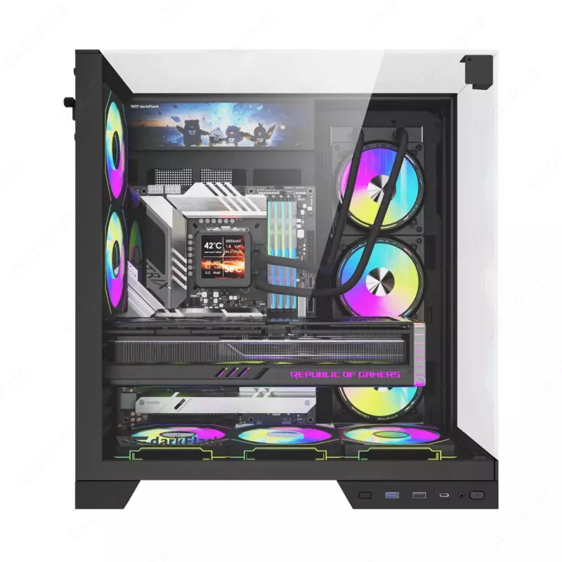  Компьютерный корпус DarkFlash TH285 PLUS BLACK - 
