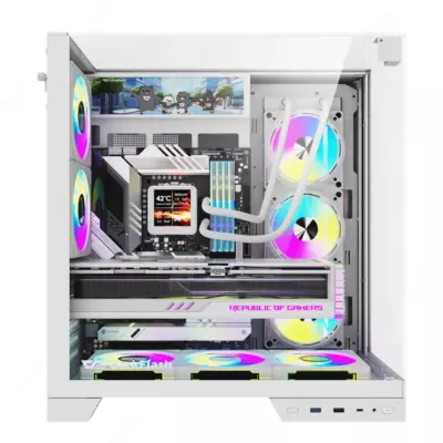  Компьютерный корпус DarkFlash TH285 PLUS White - 