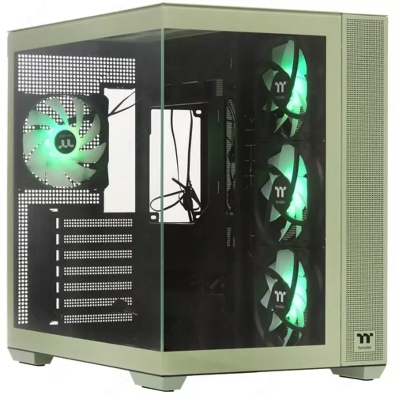 Thermaltake View 380 TG ARGB kompyuter korpusi (Matcha yashil / Gortenziya ko‘k)