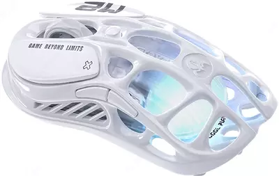   GravaStar Mercury M2 simsiz/simli sichqonchasi (BT/WL/USB-A) RGB  oq rangli