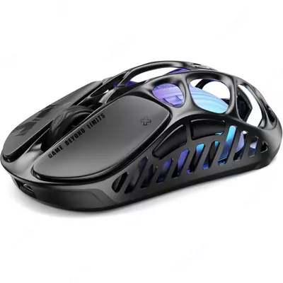   Мышь беспроводная GravaStar Mercury X Pro 8K BT/WL/USB-A RGB Black / Gray