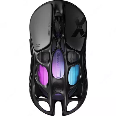 Мышь игровая беспроводная GravaStar Mercury X BT/WL/USB-A RGB Black / Gray