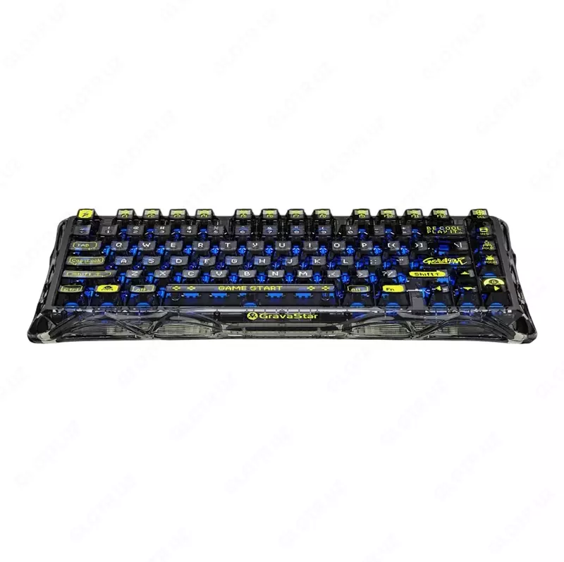  Игровая беспроводная/проводная клавиатура GravaStar Mercury K1 Lite Black / White Только в розницу