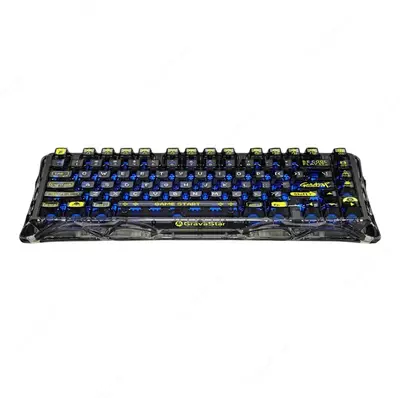  Игровая беспроводная/проводная клавиатура GravaStar Mercury K1 Lite Black / White Только в розницу