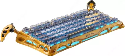   GravaStar Mercury K1 Pro simsiz o‘yin klaviaturasi (80 ta tugma / GravaStar x Kailh Speedy Mint / BT / Simsiz / USB) – Sariq
