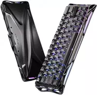 GravaStar Mercury V60 Pro 60keys/GravaStar Blackcore/USB-A / 8k/RGB/ Interstellar Silver/Chrome Silver magnitli o‘yin klaviaturasi