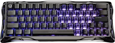   Игровая магнитная клавиатура GravaStar Mercury V60 Pro 60keys/GravaStar Blackcore/USB-A / 8k/RGB/ Interstellar Silver/Chrome Silver