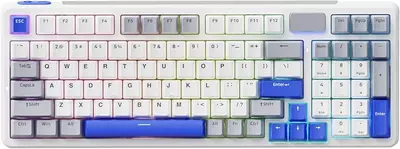 Игровая клавиатура механическая беспроводная Rapoo V700DIY-98 White Grey Blue / V700DIY-98 White Grey Blue