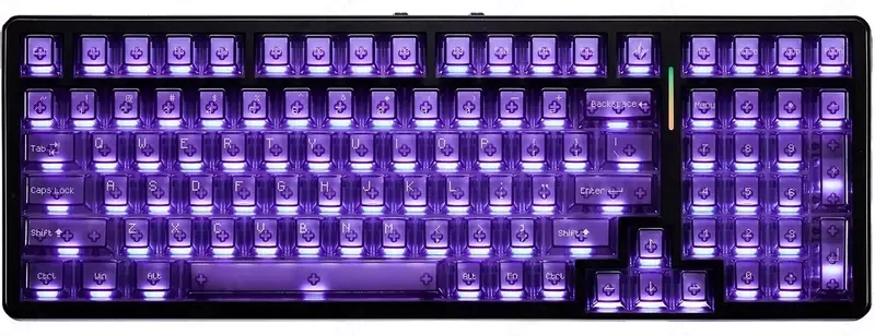 Клавиатура проводная / беспроводная ATK A98 PRO Shadow Purple