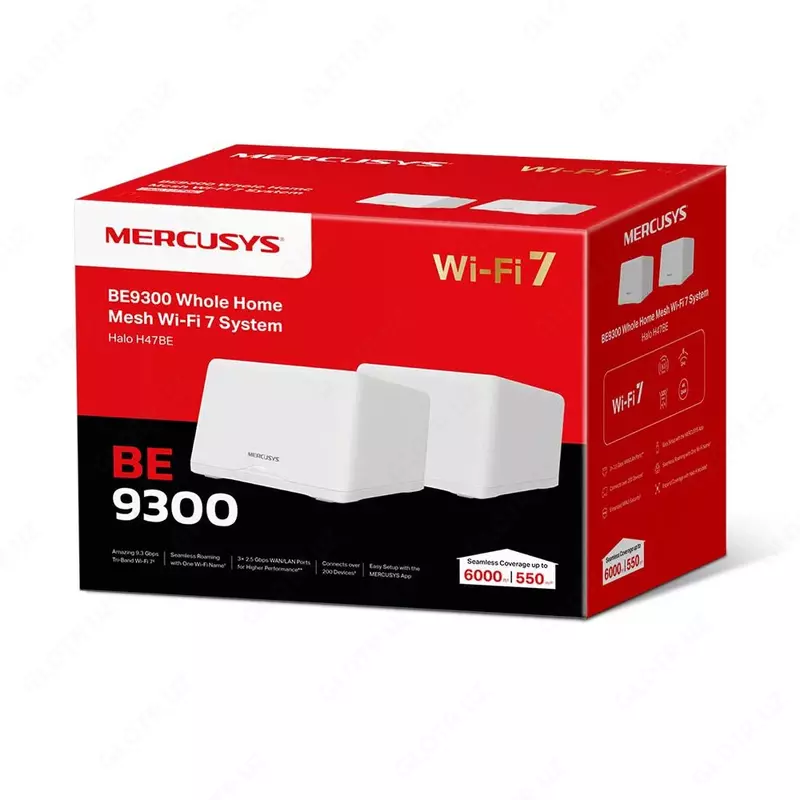 Mercusys Halo H47BE Wi-Fi Mesh tizimi (2-paket)