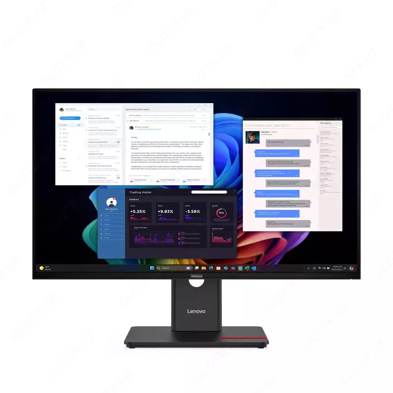 27 dyuymli monitor Lenovo ThinkVision T27UD-40 4K (64AFGAT2EU)