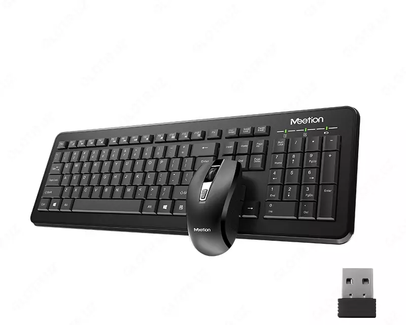 Комплект беспроводная клавиатура + мышь Meetion MT-C4120 2.4G Wireless Combo black US+RU