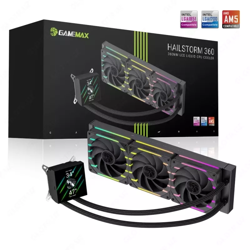 GameMax HAILSTORM 360 sovutish tizimi