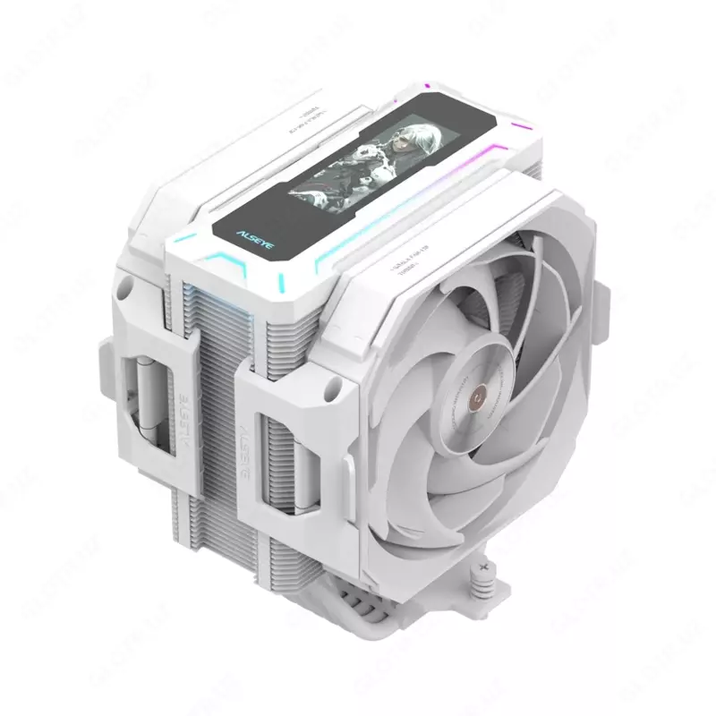 Кулер для процессора ALSEYE W600 LCD (Black / White)