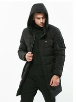 Новая мода с капюшоном теплая зимняя мужская куртка пальто и пуховики - 