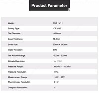  H501 piyoda sayohat altimeter barometrli sport soatlarini taqqoslaydi Chakana savdo
