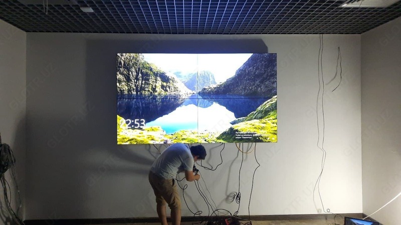 Установка видеостены формата 3х2 без учёта креплении и каркаса в г. Ташкент