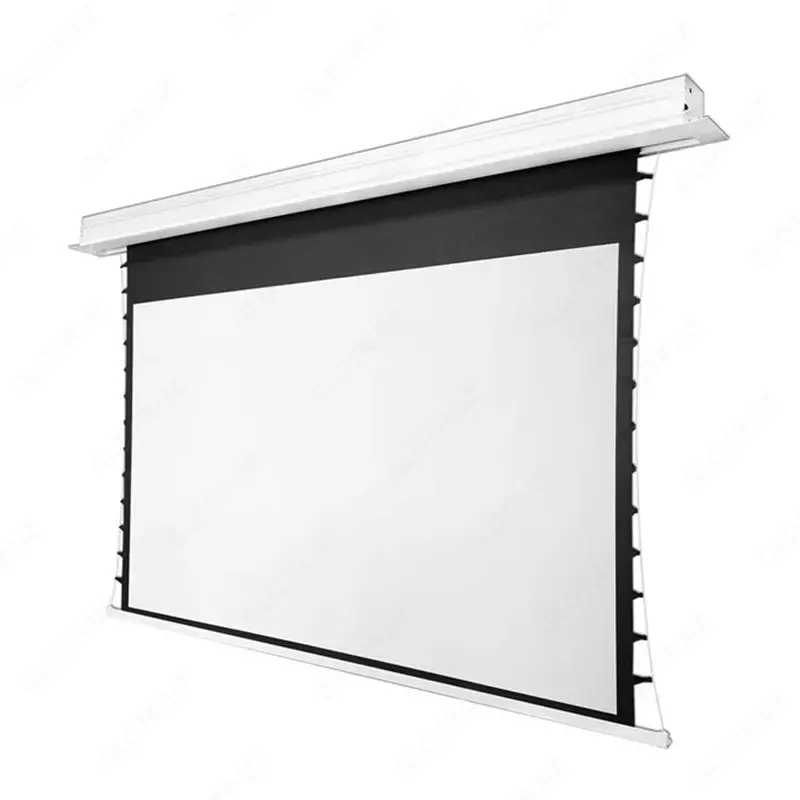  Экран моторизированный с натяжными тросами Meki TTM-NTSC-120D - 