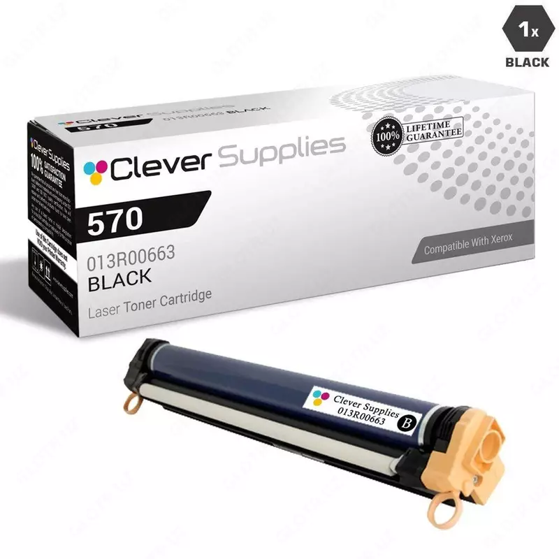 Копи картридж Xerox Color 550/560/570 C60/C70 PL C9070 Black 190000 стр /013R00663