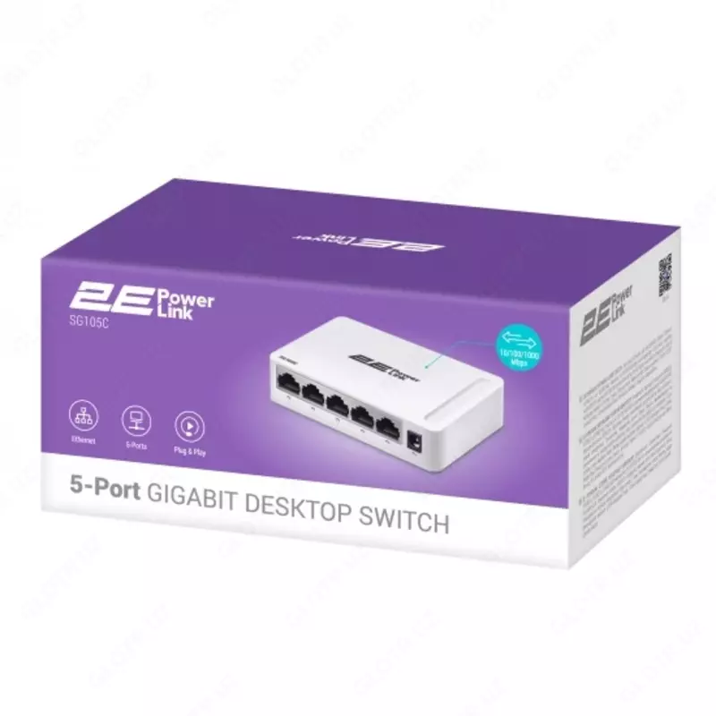 Коммутатор 2E PowerLink SG105C 5xGE