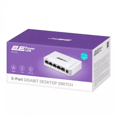 Коммутатор 2E PowerLink SG105C 5xGE