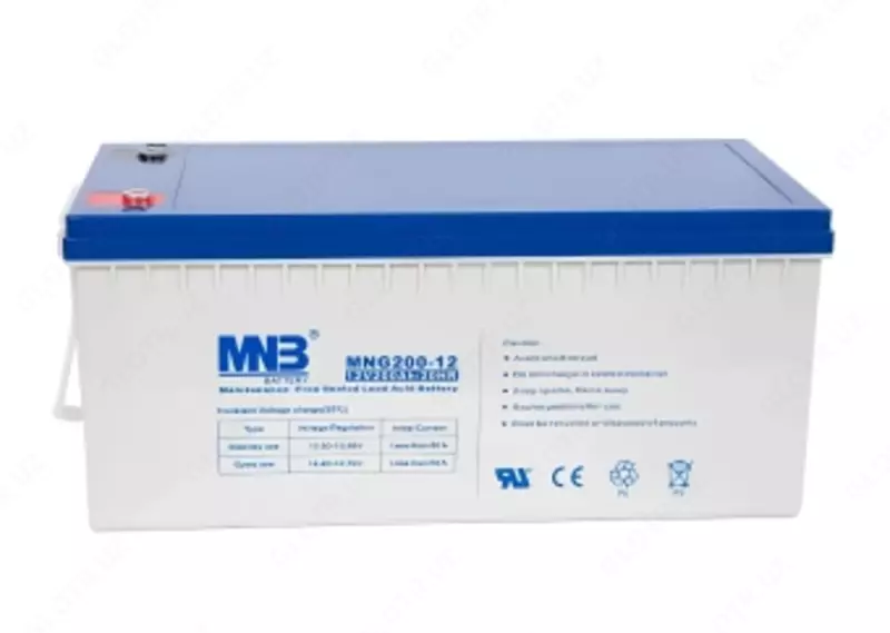 Аккумуляторные батареи для солнечных панелей и ИБП MNG200-12 200AH (12V)