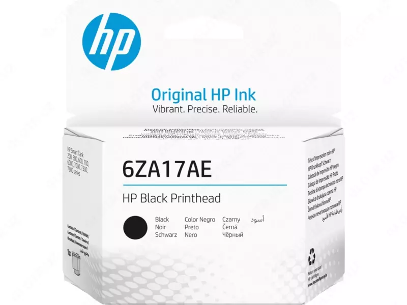 HP 6ZA17AE bosib chiqarish boshligi, qora.