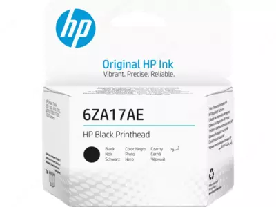 HP 6ZA17AE bosib chiqarish boshligi, qora.
