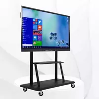 75 dyuymli interaktiv sensor panel OPS va mobil stend bilan.