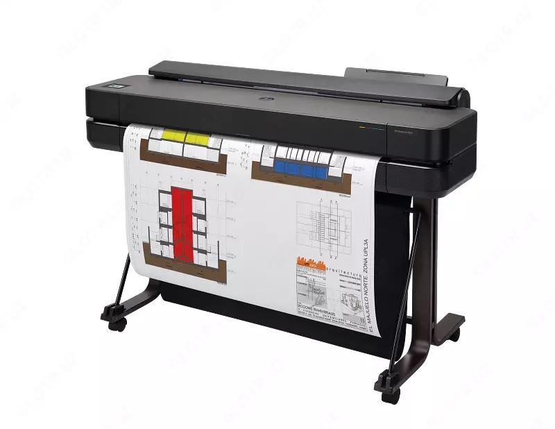 HP DesignJet T630 36-in — широкоформатный плоттер А0 (36″), Wi-Fi и Gigabit Ethernet 5HB10D
