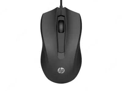 HP 100 Wired Mouse Black, проводная мышь, 6VY96AA
