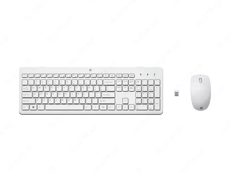Simsiz klaviatura + sichqoncha to‘plami HP 230 Wireless Mouse and Keyboard Combo / White / RU / 3L1F0AA