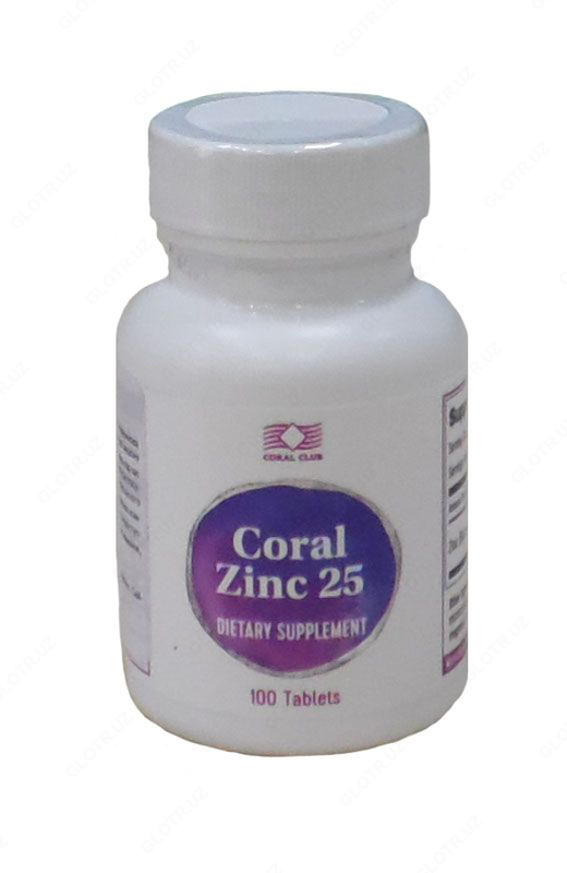 Корал Цинк 25 таблетки 100 шт