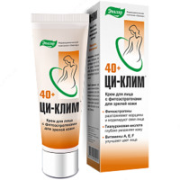 Ци-Клим крем для лица Фитоэстрогены  гиалуроновая кислота  витамин А Е F для замедления гормонального старения кожи лица
