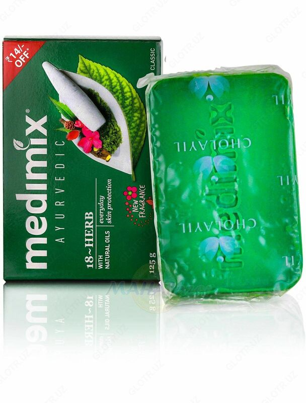 Ayurvedik sovun Medimix 18 otlar  75 g  Sovun Medimix 18 otlar  Hindiston Toshkentda sotib oladi