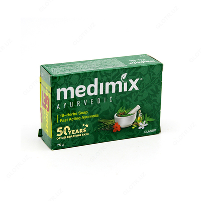 Аюрведическое мыло Медимикс 18 трав, 75 г,Soap Medimix 18 herbs, Индия купить в Ташкенте