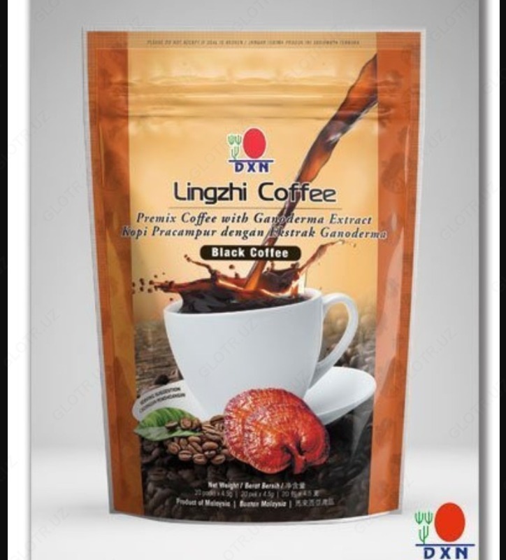 Кофе или заменитель кофе DXN Lingzhi Black Coffee with Ganoderma Mushroom Extract Reishi Healthy Mushroom