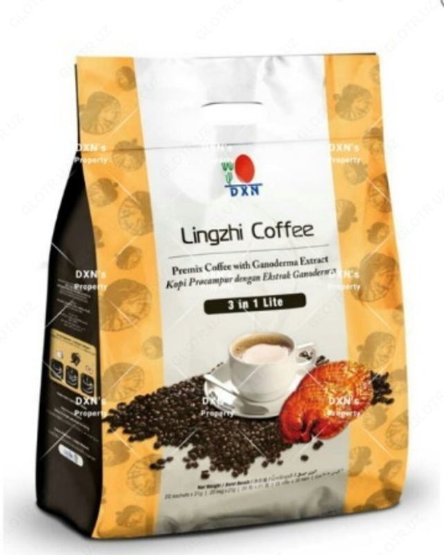 Растворимый кофе 4 Packs DXN Lingzhi Coffee 3 in 1 LITE Ganoderma Reishi Instant Cafe Express