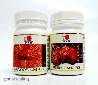 Растительный препарат DXN Reishi Gano RG 360 + Ganocelium GL 360 Capsules Ganoderma Lingzhi Express