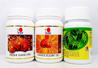 Растительный препарат DXN Reishi Gano RG 30 + Ganocelium GL 30 + Spirulina 120 Ganoderma Lingzhi