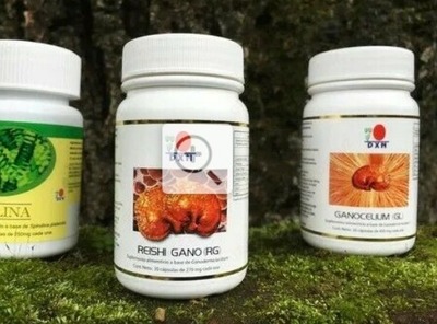 O'simlik preparati DXN Reishi RG 30 + GL 30 + Spirulina 120 Ganoderma Lingzhi Detox Lose weight