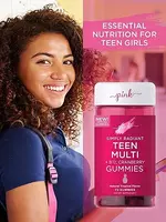  Витамины для девушек Piping Rock Teen Girl Multi + B-12 Cranberry (72 жевательных мармеладок) купить в Ташкенте - 