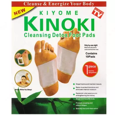 Пластырь на стопы Kiyome KINOKI Cleansing Detox Foot Pads для выведения токсинов купить в Ташкенте