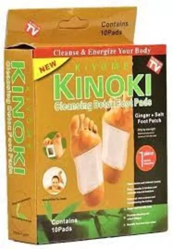 Детоксикационный пластырь для стоп Kinoki Cleansing Detox Foot Pads Детокс патчи для ног 10 шт. в Ташкенте