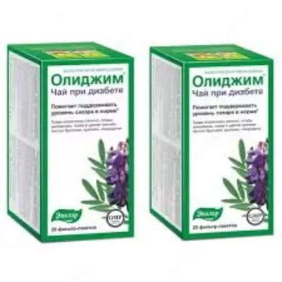 Олиджим чай  от Эвалар. Чай на основе козлятника (галеги лекарственной) помогает поддерживать уровень сахара в норме