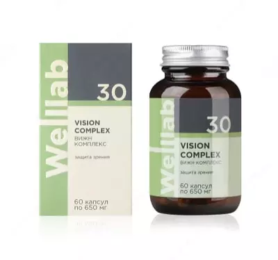 БАД для поддержки зрения Welllab VISION COMPLEX, 60 капсул купить в Ташкенте