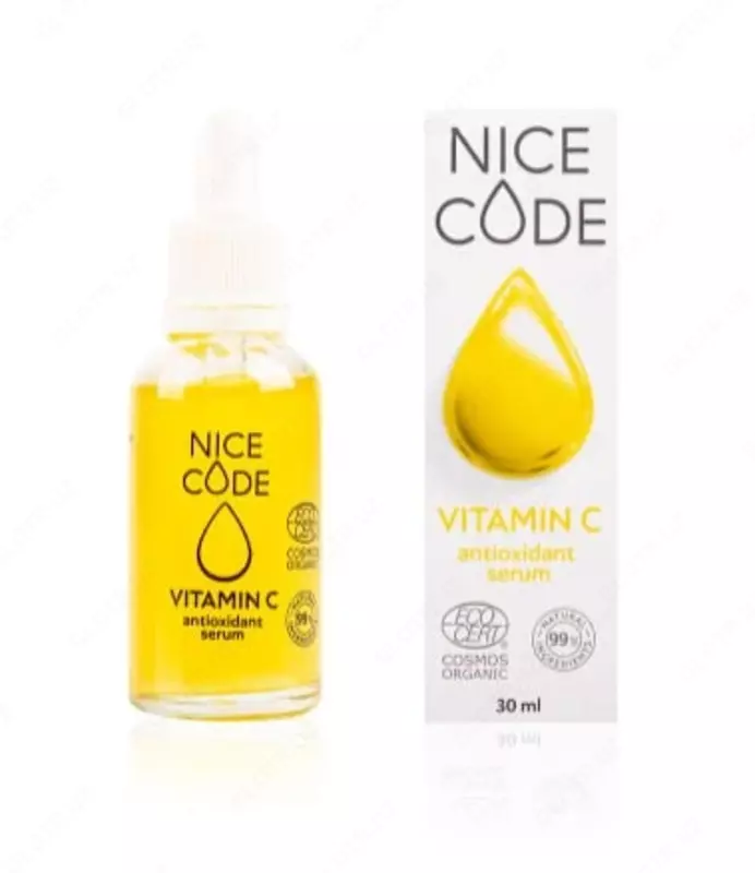Vitamin C Nice Code yuz uchun antioksidant-zardob  30 ml